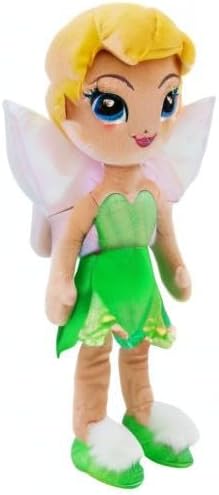 Poupée peluche Clochette Disney en robe satin, 35 cm – Image 8