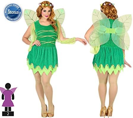 Déguisement femme Fée Clochette avec robe et ailes – Image 2