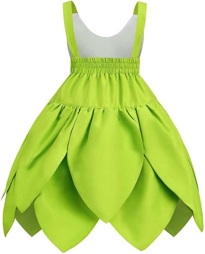 Déguisement Fée Clochette vert pour enfant, taille 2-3 ans – Image 3
