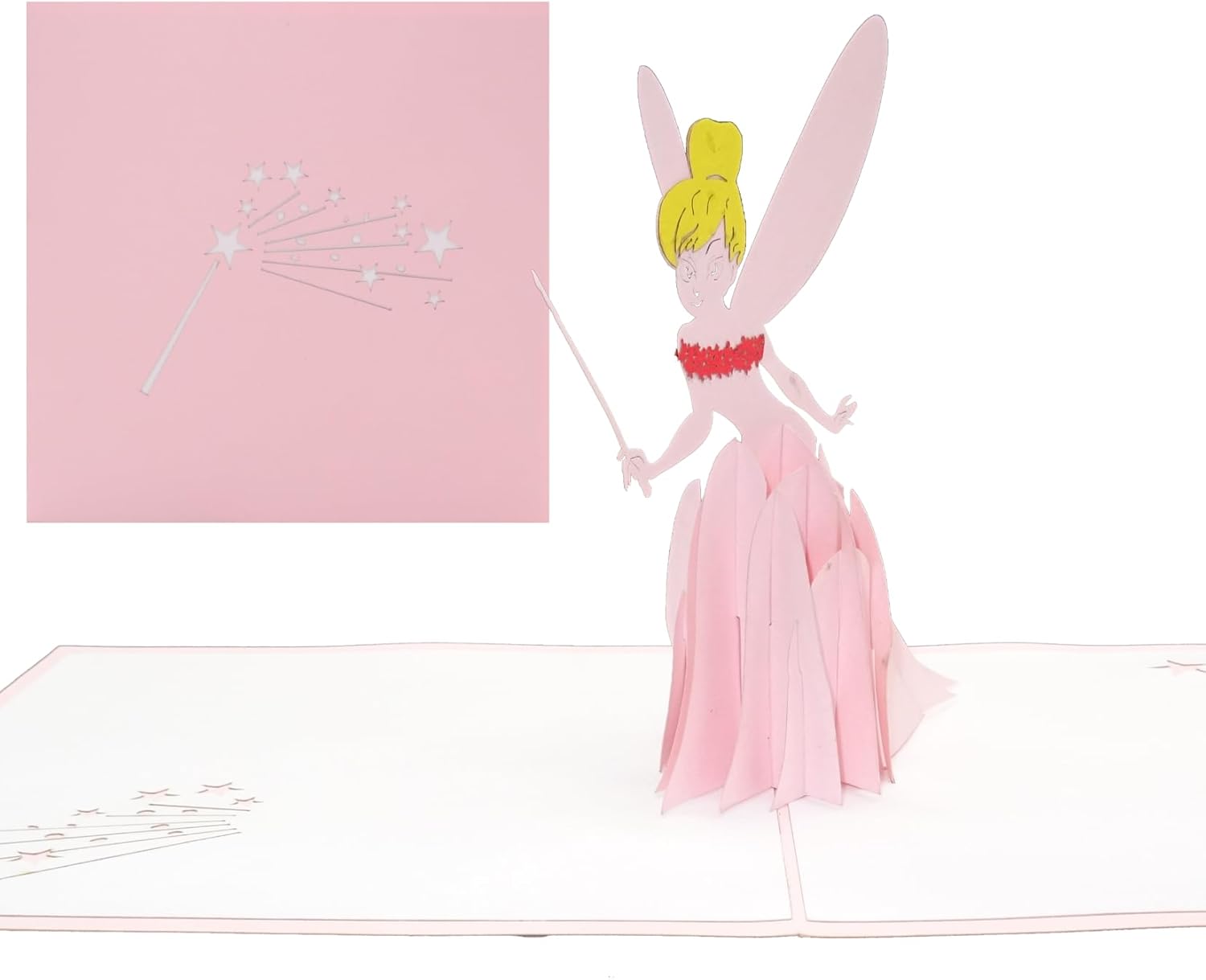 Carte pop-up 3D rose Fée Clochette « Petite Fée » – Image 5