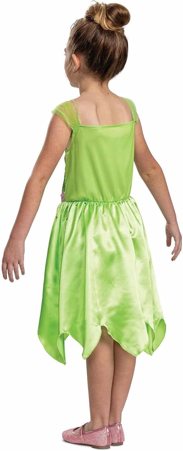 Costume Disney Fée Clochette vert pour fille, XS 5-6 ans – Image 3