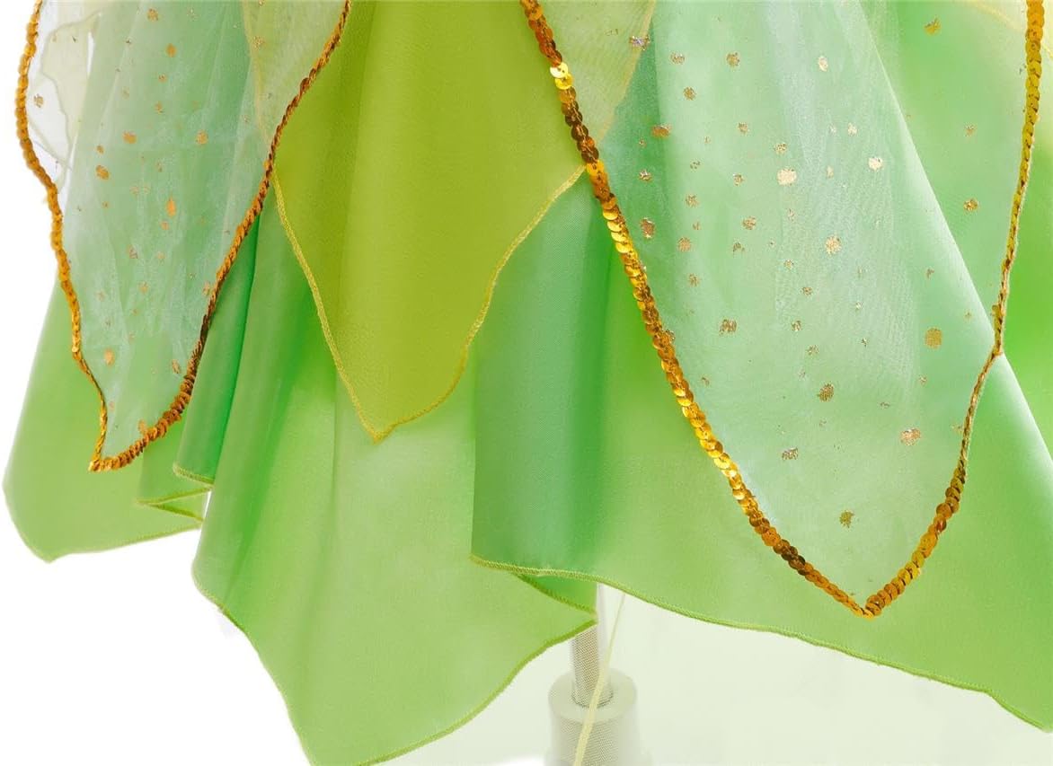 Costume Fée Clochette enfant avec robe verte et ailes – Image 6