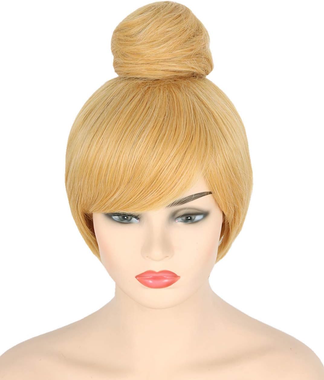 Perruque courte blonde Tinkerbell pour femme cosplay