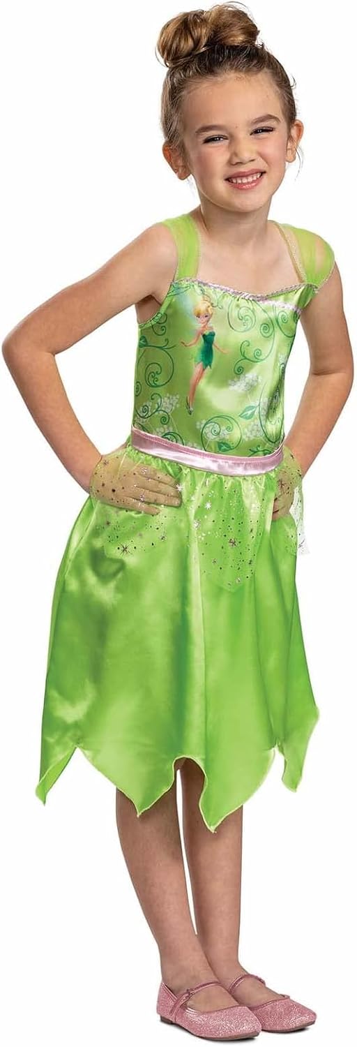 Costume Disney Fée Clochette vert pour fille, XS 5-6 ans – Image 2
