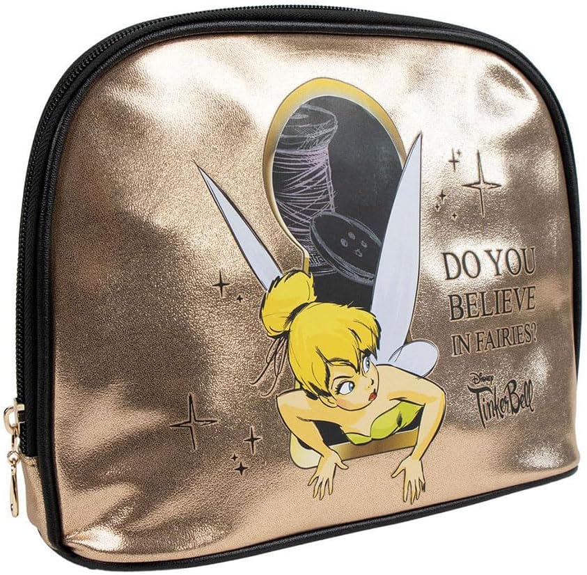 Trousse de toilette Tinker Bell de voyage, coloris or