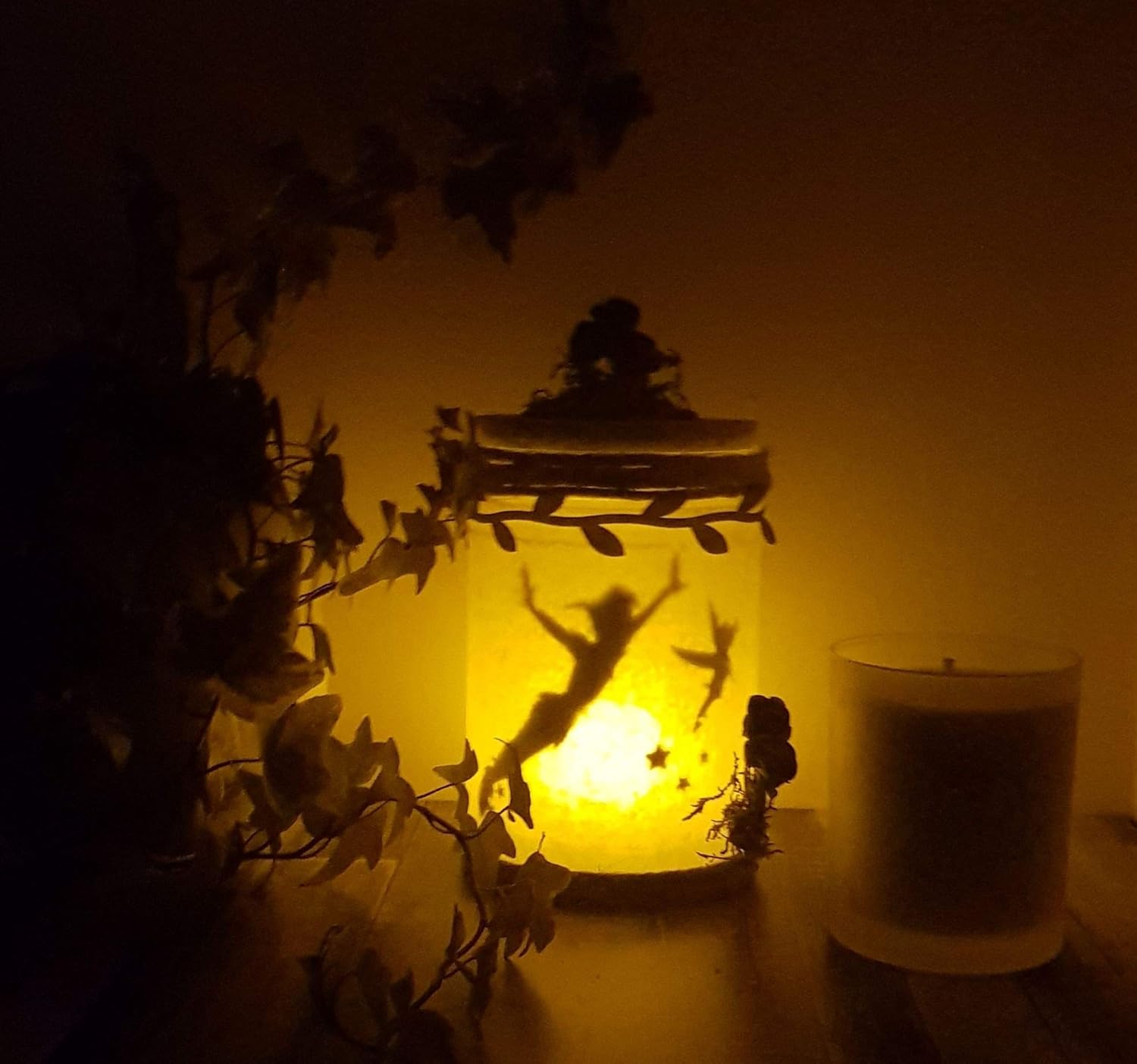 Veilleuse LED Peter Pan et la fée Clochette en bocal lumineux – Image 2