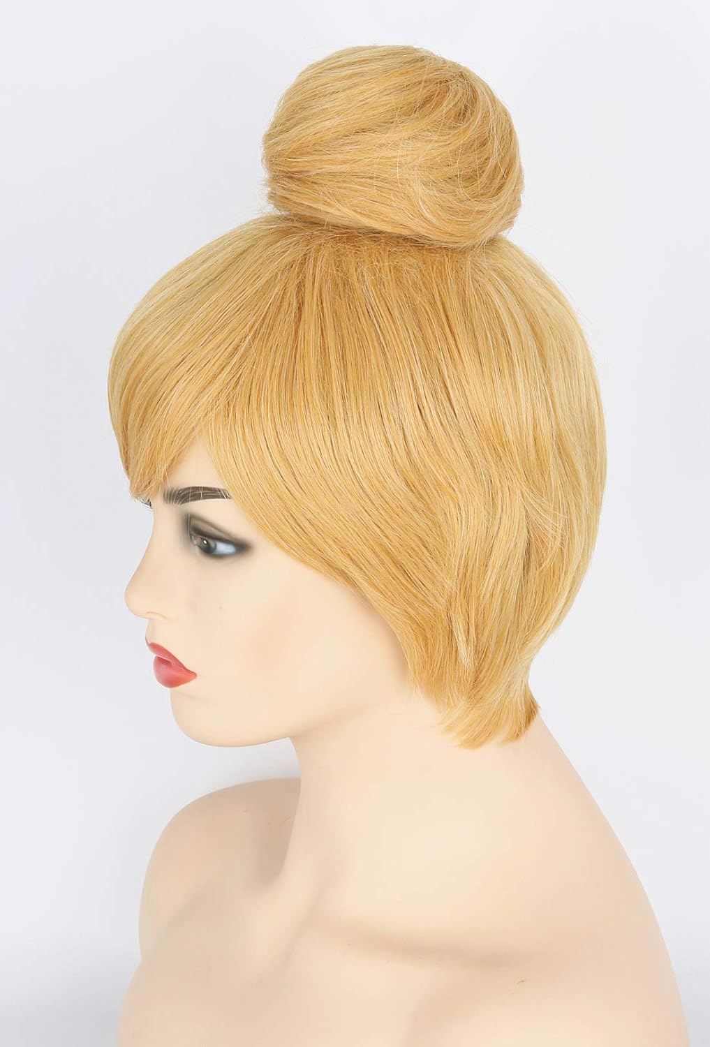 Perruque courte blonde Tinkerbell pour femme cosplay – Image 2