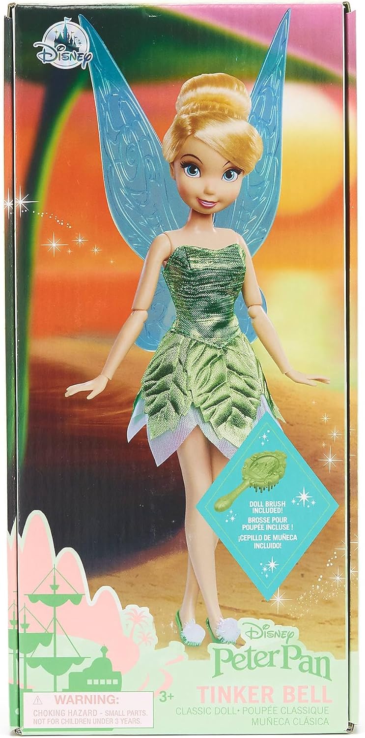 Poupée Clochette Disney Peter Pan 25 cm avec mini brosse – Image 4