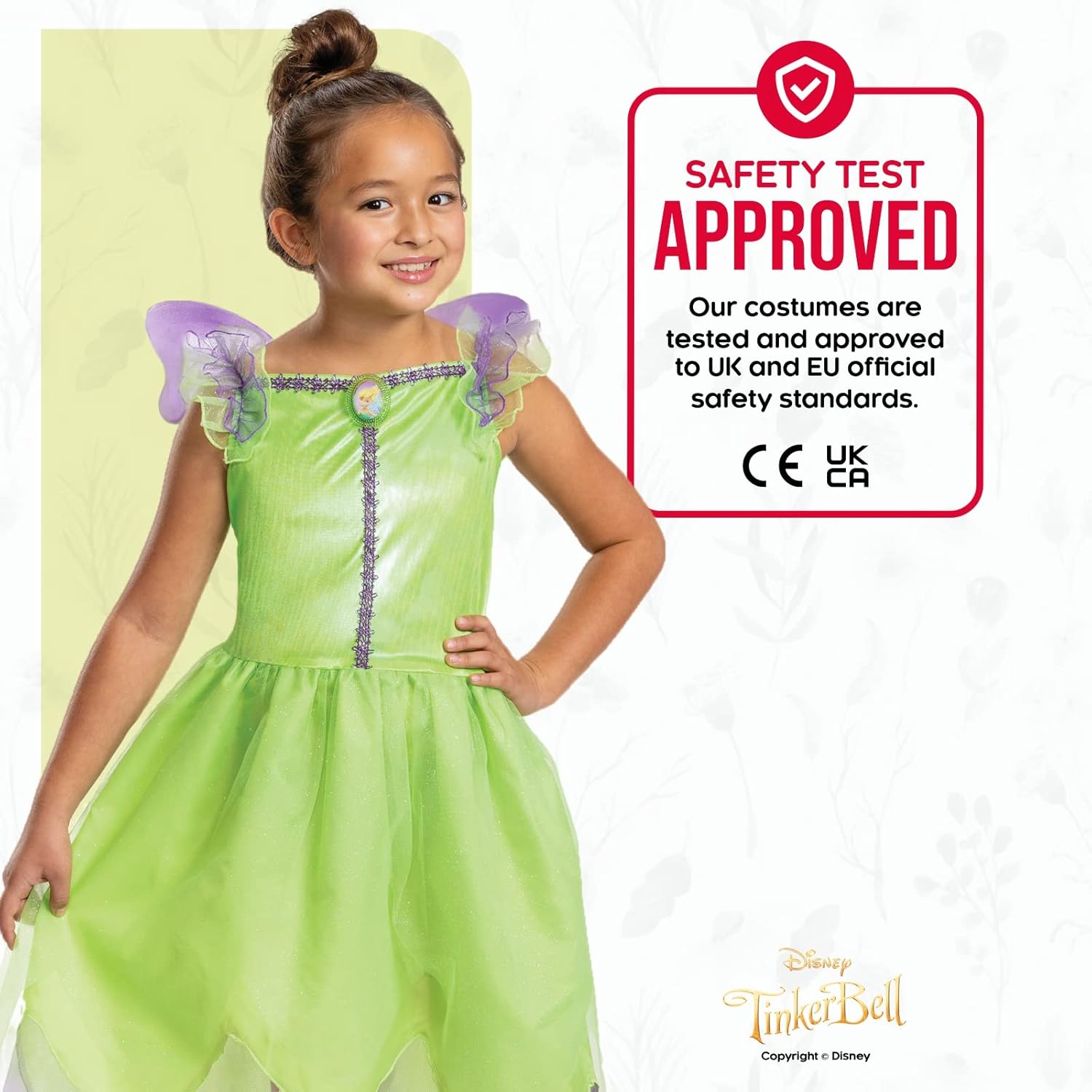 Costume Disney Fée Clochette enfant avec ailes amovibles – Image 5