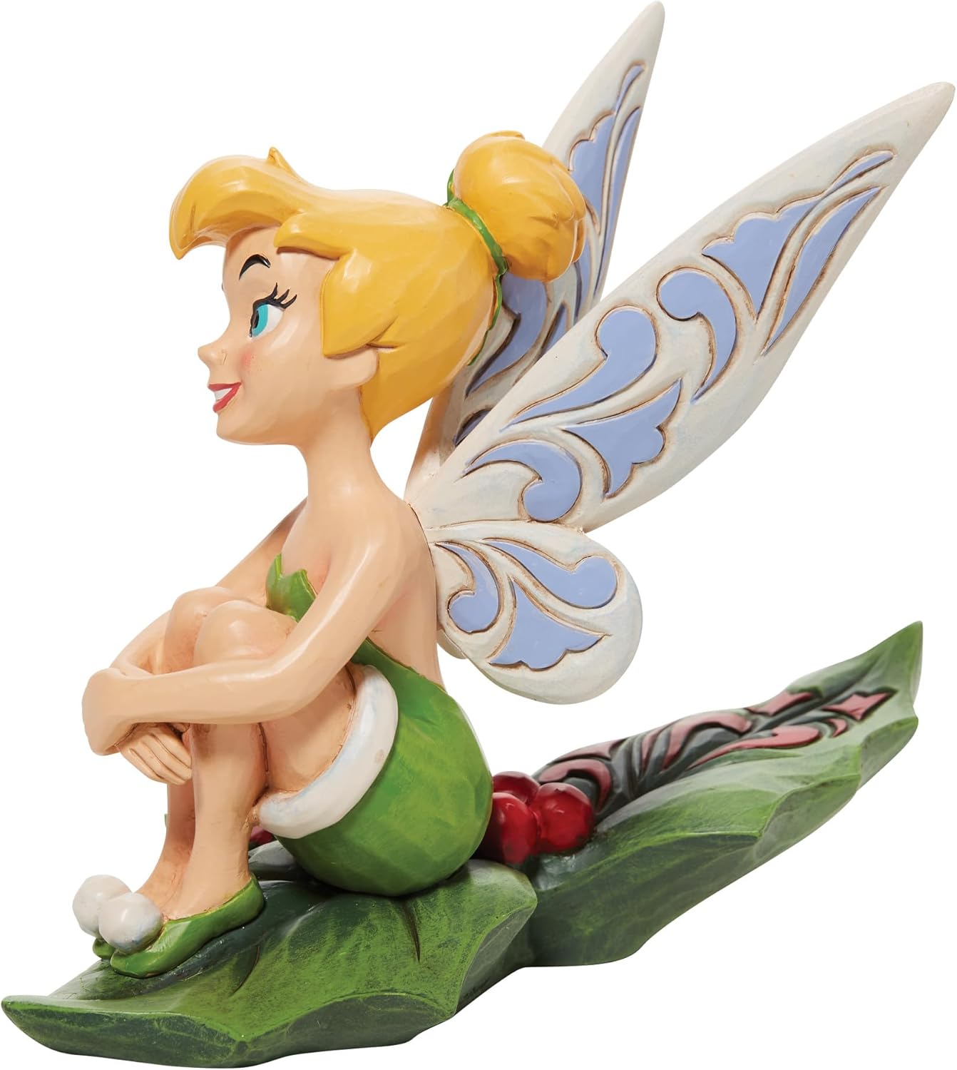 Figurine Disney Traditions Fée Clochette sur houx, hauteur 13 cm – Image 3