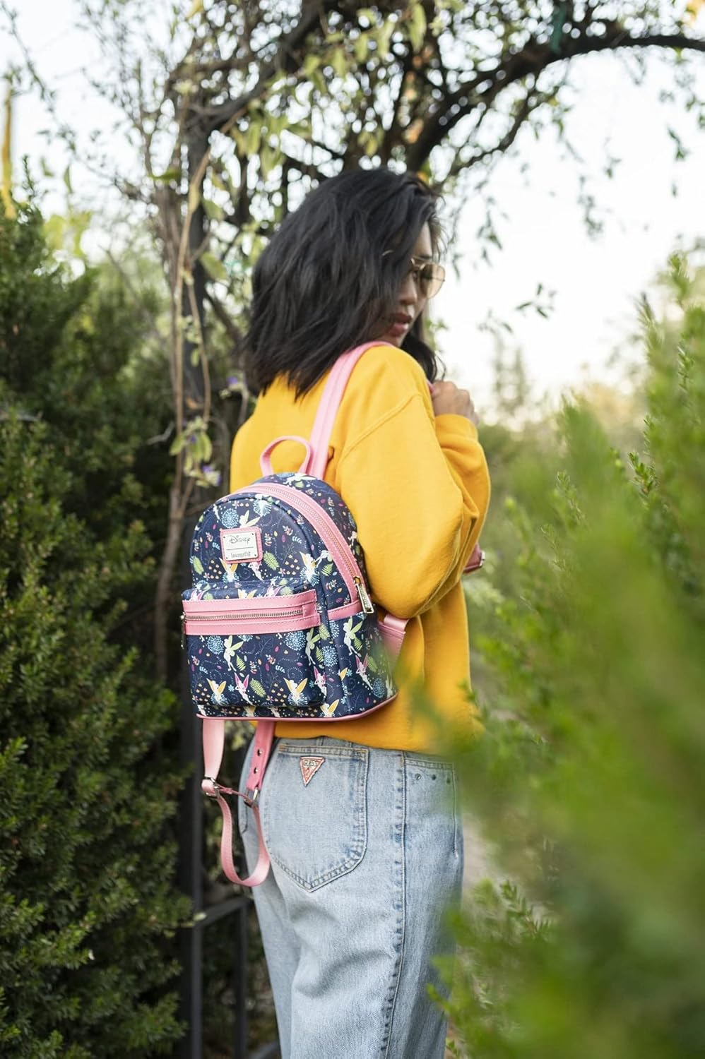 Sac à dos Disney Loungefly Fée Clochette rose phosphorescent – Image 7