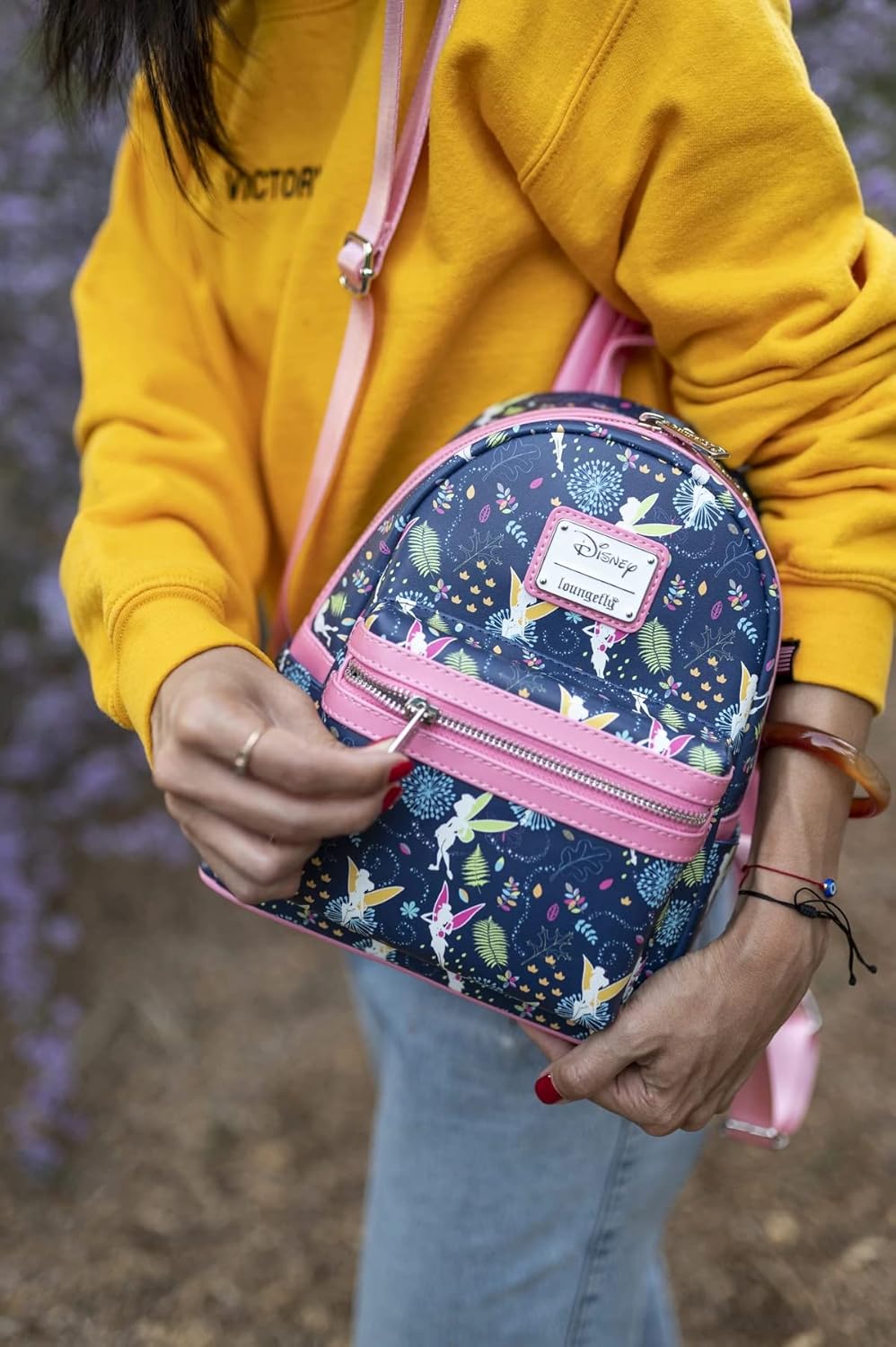Sac à dos Disney Loungefly Fée Clochette rose phosphorescent – Image 6