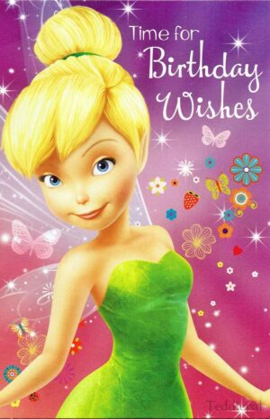 Carte d'anniversaire Fée Clochette Disney Fairies, Temps pour les souhaits