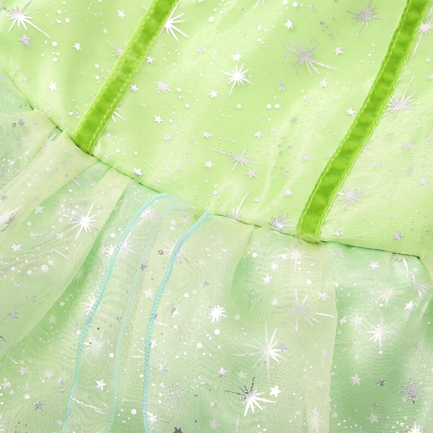 Déguisement Fée Clochette fille avec robe verte et ailes – Image 4