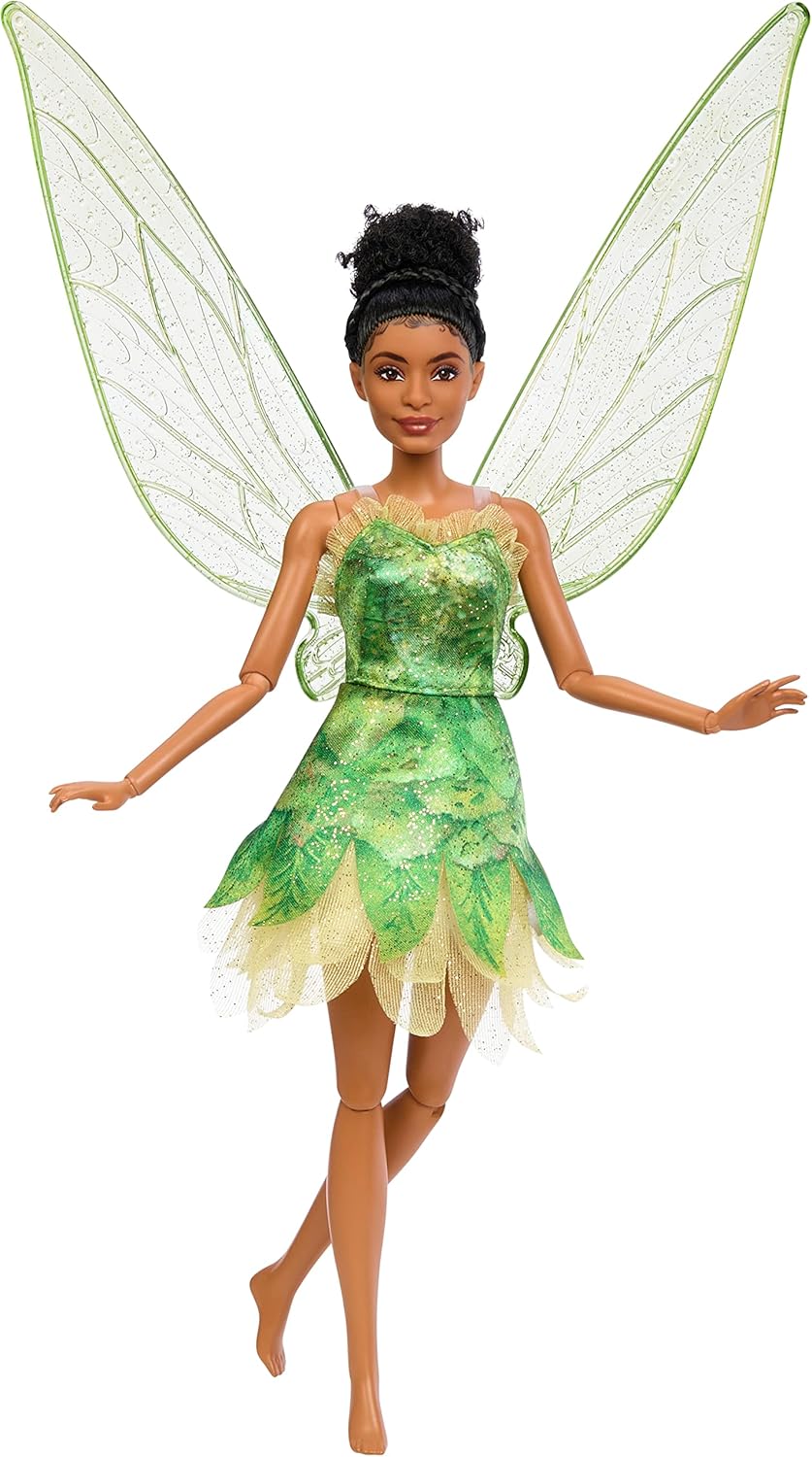 Poupée Fée Clochette Disney Peter Pan & Wendy, robe verte et ailes scintillantes HNY37 – Image 2