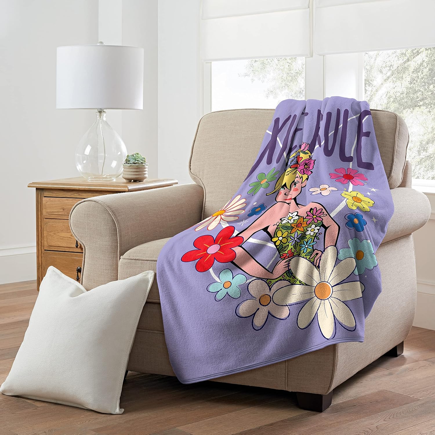 Plaid micro raschel Disney Fée Clochette 116,8 x 152,4 cm – Image 4