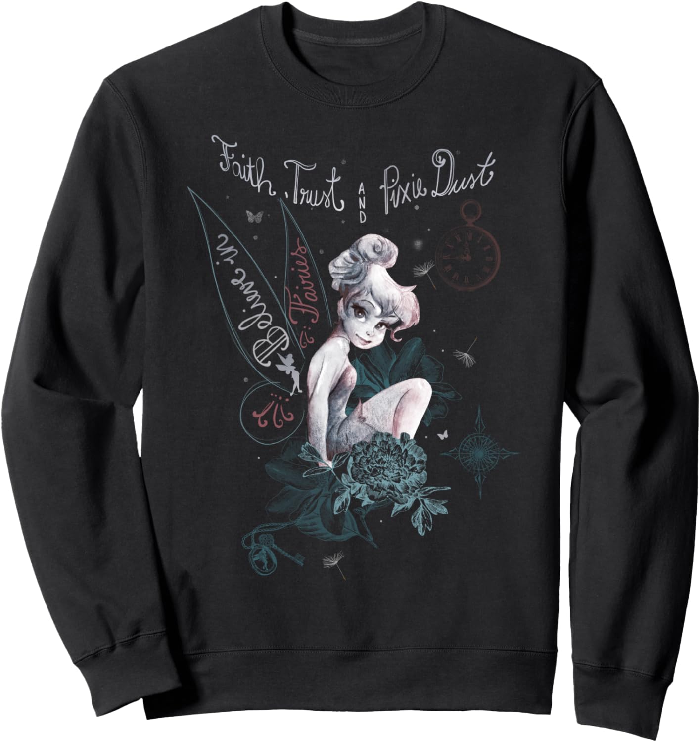 Sweatshirt Believe Fée Clochette Disney Peter Pan coupe classique