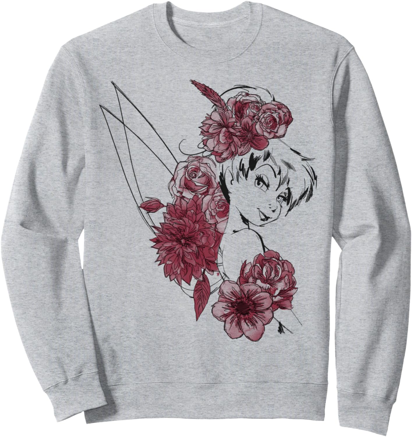 Sweatshirt floral Fée Clochette Disney Peter Pan