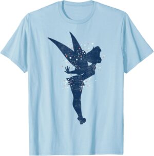 T-shirt Disney Peter Pan Pixie Dust à silhouette de Fée Clochette