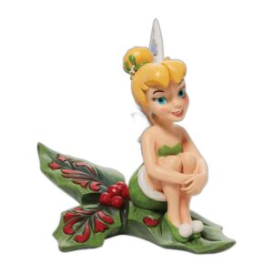 Figurine Clochette assise sur du houx