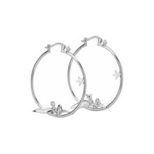 Boucles d'oreilles Fée Clochette métal précieux