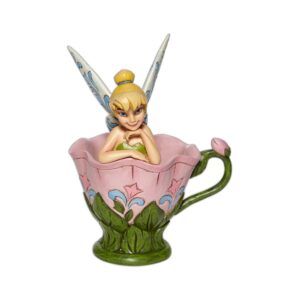 Figurine Fée Clochette assise dans une fleur